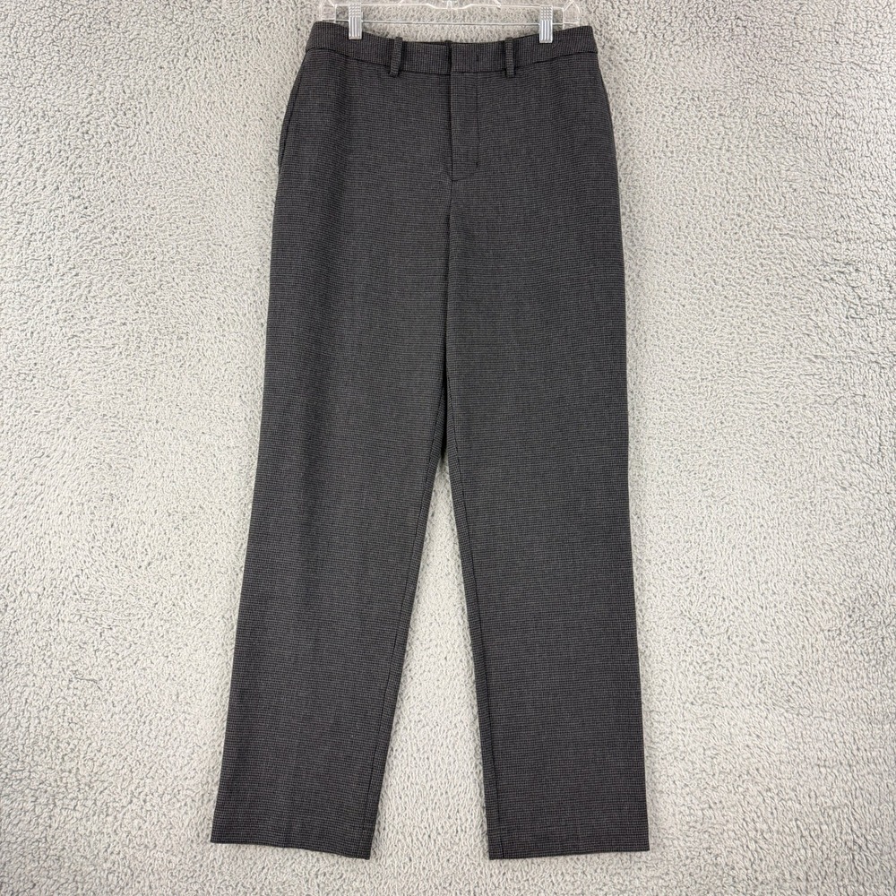 Kit and Ace Trousers Mens 32 Gray Houndstooth Technical Dress Pants Stretch Work